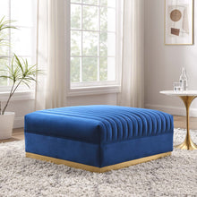 Load image into Gallery viewer, Sanguine Channel Tufted Performance Velvet Modular Sectional Sofa Ottoman by Modway
