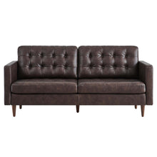 Load image into Gallery viewer, Exalt Tufted Leather Sofa by Modway
