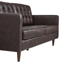 Load image into Gallery viewer, Exalt Tufted Leather Sofa by Modway
