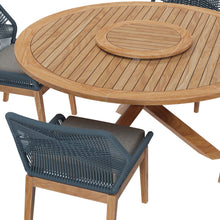 Load image into Gallery viewer, Wellspring 5-Piece Outdoor Patio Teak Wood Dining Set by Modway
