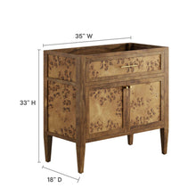 Load image into Gallery viewer, Elysian 36" Wood Bathroom Vanity Cabinet (Sink Basin Not Included) by Modway
