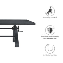 Load image into Gallery viewer, Genuine 96" Crank Adjustable Height Dining and Conference Table by Modway
