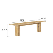 Load image into Gallery viewer, Amistad 72" Wood Bench by Modway
