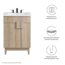 Load image into Gallery viewer, Miles 24Ó Bathroom Vanity Cabinet (Sink Basin Not Included) by Modway
