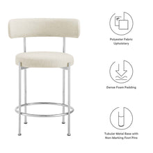 Load image into Gallery viewer, Albie Fabric Counter Stools Set of 2 by Modway
