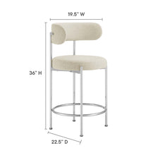 Load image into Gallery viewer, Albie Fabric Counter Stools Set of 2 by Modway
