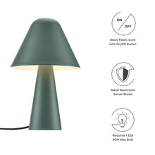 Load image into Gallery viewer, Jovial Metal Mushroom Table Lamp by Modway
