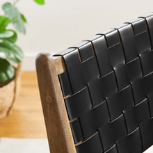 Load image into Gallery viewer, Saoirse Leather Wood Dining Side Chair Set of 2 by Modway

