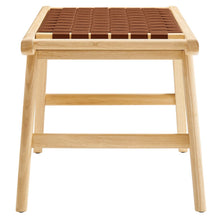 Load image into Gallery viewer, Saoirse 47" Faux Leather Wood Bench by Modway
