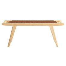Load image into Gallery viewer, Saoirse 47" Faux Leather Wood Bench by Modway
