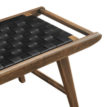 Load image into Gallery viewer, Saoirse 47" Faux Leather Wood Bench by Modway
