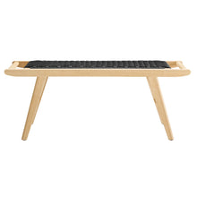 Load image into Gallery viewer, Saoirse 47" Wove Rope Wood Bench by Modway
