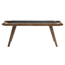 Load image into Gallery viewer, Saoirse 47" Wove Rope Wood Bench by Modway
