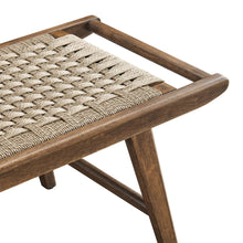 Load image into Gallery viewer, Saoirse 47" Wove Rope Wood Bench by Modway
