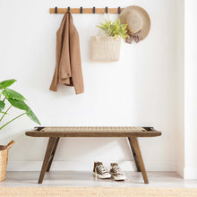 Load image into Gallery viewer, Saoirse 47" Wove Rope Wood Bench by Modway
