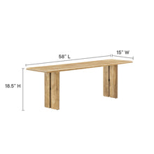 Load image into Gallery viewer, Amistad 72" Wood Dining Table and Bench Set by Modway
