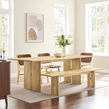 Load image into Gallery viewer, Amistad 86" Wood Dining Table and Bench Set by Modway

