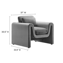 Load image into Gallery viewer, Waverly Performance Velvet Armchair by Modway
