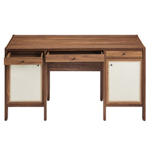Load image into Gallery viewer, Capri 58" Wood Grain Office Desk by Modway
