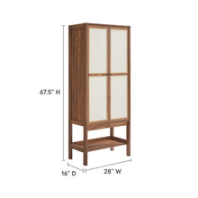 Load image into Gallery viewer, Capri Tall Wood Grain Standing Storage Cabinet by Modway
