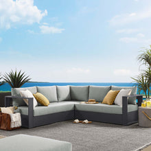Load image into Gallery viewer, Tahoe 3-Piece Outdoor Patio Powder-Coated Aluminum Sectional Sofa Set by Modway
