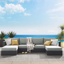 Load image into Gallery viewer, Tahoe 4-Piece Outdoor Patio Powder-Coated Aluminum Sectional Sofa Set by Modway
