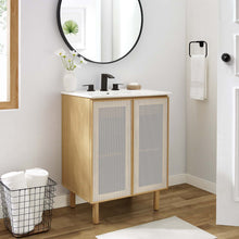 Load image into Gallery viewer, Calla 24" Perforated Metal Bathroom Vanity by Modway
