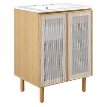 Load image into Gallery viewer, Calla 24" Perforated Metal Bathroom Vanity by Modway
