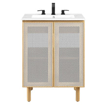 Load image into Gallery viewer, Calla 24" Perforated Metal Bathroom Vanity by Modway
