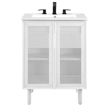 Load image into Gallery viewer, Calla 24" Perforated Metal Bathroom Vanity by Modway
