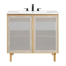 Load image into Gallery viewer, Calla 36" Perforated Metal Bathroom Vanity by Modway
