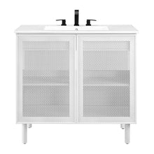 Load image into Gallery viewer, Calla 36" Perforated Metal Bathroom Vanity by Modway
