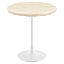 Load image into Gallery viewer, Lippa 20" Round Faux Travertine Side Table by Modway
