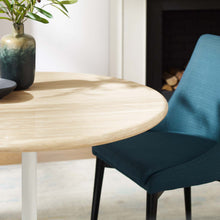 Load image into Gallery viewer, Lippa 36" Round Faux Travertine Dining Table by Modway
