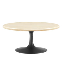 Load image into Gallery viewer, Lippa 36Ó Round Faux Travertine Coffee Table by Modway
