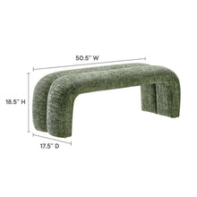 Load image into Gallery viewer, Dax 50.5" Chenille Upholstered Accent Bench by Modway
