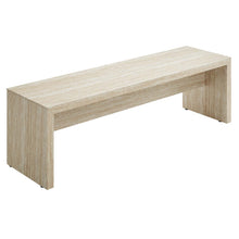 Load image into Gallery viewer, Mirella 62" Faux Travertine Long Bench by Modway
