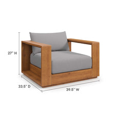 Load image into Gallery viewer, Tahoe Outdoor Patio Acacia Wood Chair by Modway
