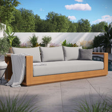 Load image into Gallery viewer, Tahoe Outdoor Patio Acacia Wood Sofa by Modway
