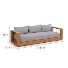 Load image into Gallery viewer, Tahoe Outdoor Patio Acacia Wood Sofa by Modway
