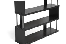 Load image into Gallery viewer, Baxton Studio Barnes Dark Brown Three-Shelf Modern Bookcase
