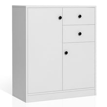 Load image into Gallery viewer, 2-Door Free-standing Kitchen Sideboard with Adjustable Shelves-White
