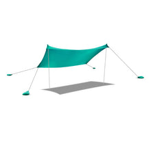 Load image into Gallery viewer, 7 x 7 Feet Family Beach Tent Canopy Sunshade with 4 Poles-Green
