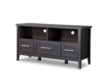 Load image into Gallery viewer, Baxton Studio Espresso TV Stand-Three Drawers
