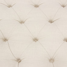 Load image into Gallery viewer, Mateo Black Powder Coat Metal Large Linen Tufted Bench by Diamond Sofa - Desert Sand Linen
