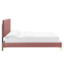 Load image into Gallery viewer, Current Performance Velvet Twin Platform Bed by Modway
