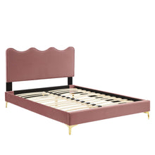 Load image into Gallery viewer, Current Performance Velvet Twin Platform Bed by Modway
