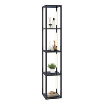 Load image into Gallery viewer, 64 Inches Floor Lamp with 3-Level Dimmable LED Bulbs and Rotatable LED Poles-Black
