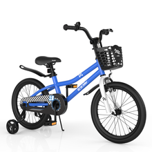 Load image into Gallery viewer, 18 Feet Kid's Bike with Removable Training Wheels-Navy
