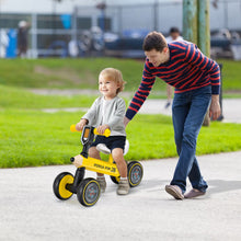 Load image into Gallery viewer, Baby Balance Bike with 4 Silent EVA Wheels and Limited Steering Wheels-Yellow
